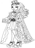 kolorowanki  Ever After High postać z bajki i lalka dla dziewczynki, malowanki do wydruku do pokolorowania kredkami nr  36